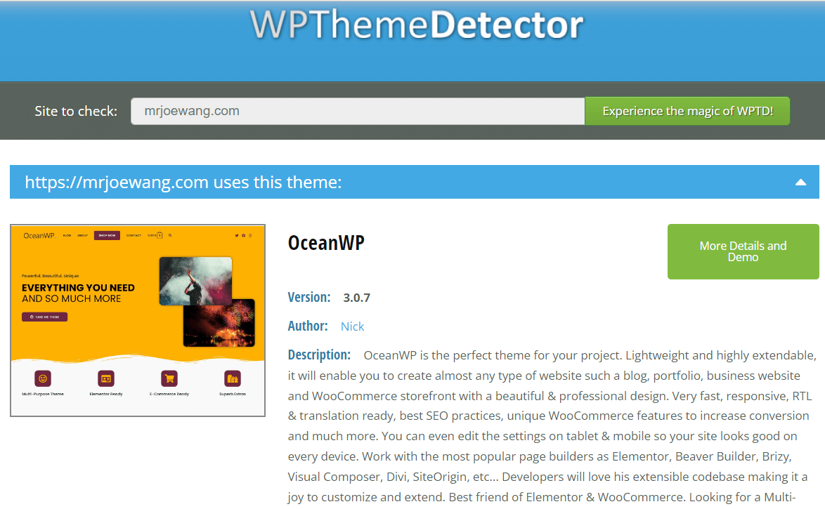 wpthemedetector